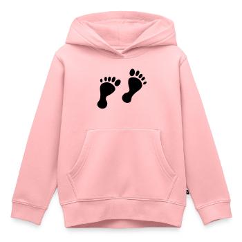 baby feet - Kids Premium Organic Hoodie - rose - Front - AI Model Kid Female (0cm)