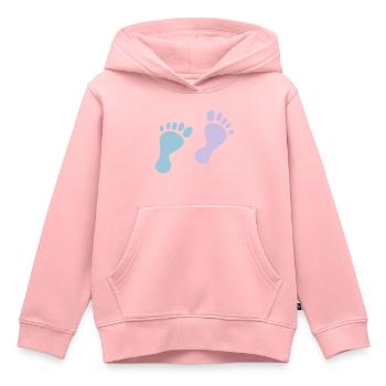 baby feet - Kids Premium Organic Hoodie - rose - Front - AI Model Kid Female (0cm)