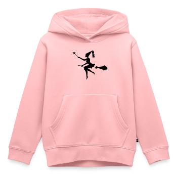 Hexe - Kinder Premium Organic Hoodie - Rosa - Vorne - AI Model Kid Female (0cm)