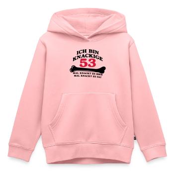 Geburtstag - Ich bin Knackige 53 - Kinder Premium Organic Hoodie - Rosa - Vorne - AI Model Kid Female (0cm)