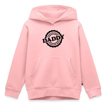 Worlds Best Daddy - Kids Premium Organic Hoodie - rose - Front - AI Model Kid Female (0cm)