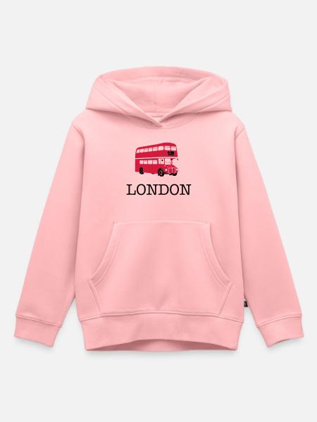 London - Kids Premium Organic Hoodie - rose