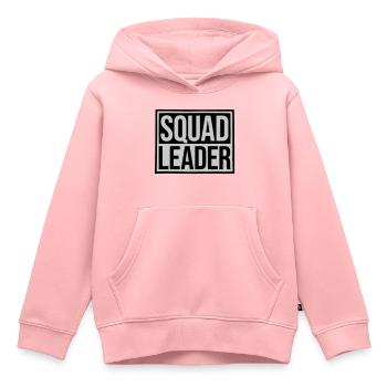 Conception du leader de l’escouade Shield - Sweat Premium à capuche enfant bio - rose - Devant - AI Model Kid Female (0cm)
