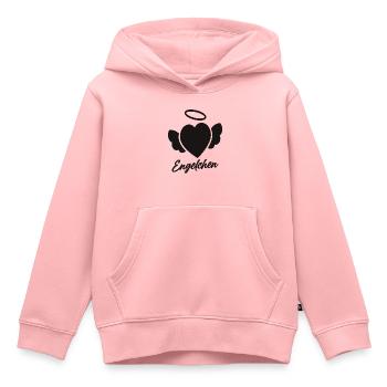 Engelchen mit Herz und Heiligenschein - Kinder Premium Organic Hoodie - Rosa - Vorne - AI Model Kid Female (0cm)