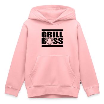grill - Kids Premium Organic Hoodie - rose - Front - AI Model Kid Female (0cm)