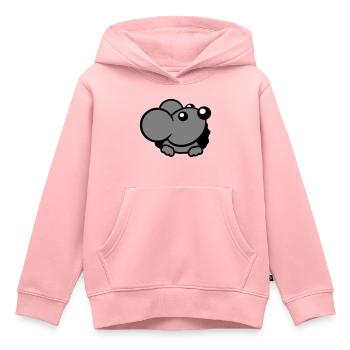 Trou de souris Trou de souris Trou de souris Peeps Mignon Drôle Bande dessinée - Sweat Premium à capuche enfant bio - rose - Devant - AI Model Kid Female (0cm)