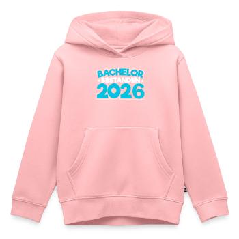 Licence 2026 Remise des diplômes - Sweat Premium à capuche enfant bio - rose - Devant - AI Model Kid Female (0cm)