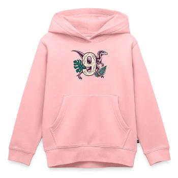 9. Geburtstag Dinosaurier-Shirt für Kinder - Kinder Premium Organic Hoodie - Rosa - Vorne - AI Model Kid Female (0cm)