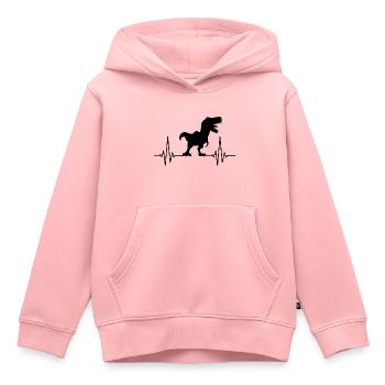 Paléontologie Dinosaures - Sweat Premium à capuche enfant bio - rose - Devant - AI Model Kid Female (0cm)