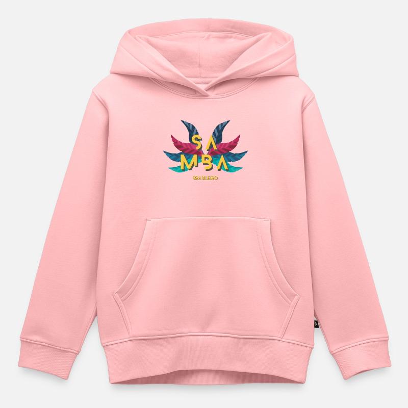 Samba brésilienne, Samba do Brasil, Danse - Sweat Premium à capuche enfant bio - rose