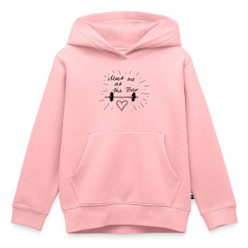 Meet me at the bar - Kids Premium Organic Hoodie - rose - Front - AI Model Kid Female (0cm)