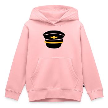 Pilot - Kinder Premium Organic Hoodie - Rosa - Vorne - AI Model Kid Female (0cm)