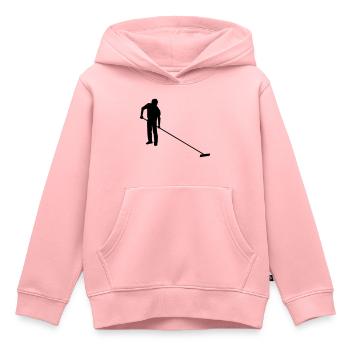 salt worker drawing of saunier salt marsh worker - Kids Premium Organic Hoodie - rose - Front - AI Model Kid Female (0cm)