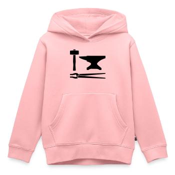 Blacksmith tools - Kids Premium Organic Hoodie - rose - Front - AI Model Kid Female (0cm)