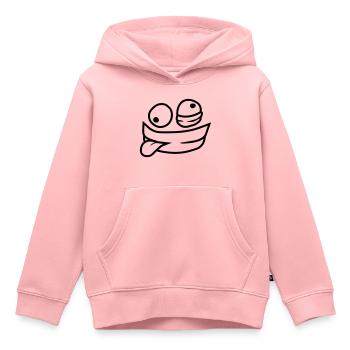 Comic Psychopath Gesicht - Kinder Premium Organic Hoodie - Rosa - Vorne - AI Model Kid Female (0cm)