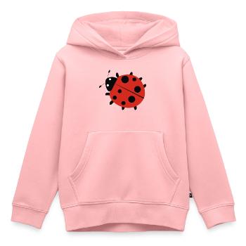 Marienkäfer Glück Glücksbringer Geschenk - Kinder Premium Organic Hoodie - Rosa - Vorne - AI Model Kid Female (0cm)