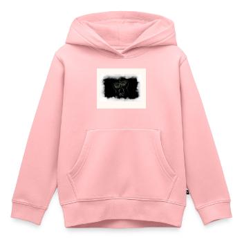 LOVE - Kinder Premium Organic Hoodie - Rosa - Vorne - AI Model Kid Female (0cm)