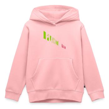 Planète sur le devis de profit - Sweat Premium à capuche enfant bio - rose - Devant - AI Model Kid Female (0cm)