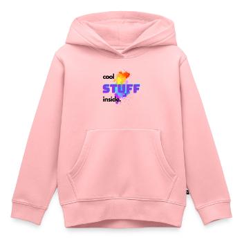 Cool stuff inside - Kinder Premium Organic Hoodie - Rosa - Vorne - AI Model Kid Female (0cm)