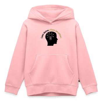 Ideenlicht - Kreativität und Innovation - ApriNoe - Kinder Premium Organic Hoodie - Rosa - Vorne - AI Model Kid Female (0cm)