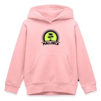 Majorque - Sweat Premium à capuche enfant bio - rose - Devant - AI Model Kid Female (0cm)
