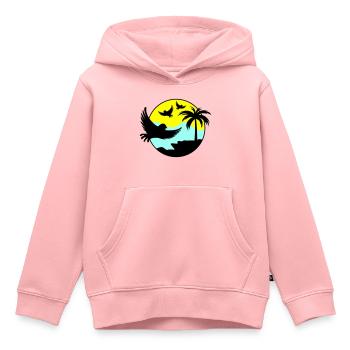 paradise birds 02 - Kinder Premium Organic Hoodie - Rosa - Vorne - AI Model Kid Female (0cm)