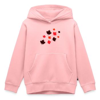 ahornblätter - Kinder Premium Organic Hoodie - Rosa - Vorne - AI Model Kid Female (0cm)