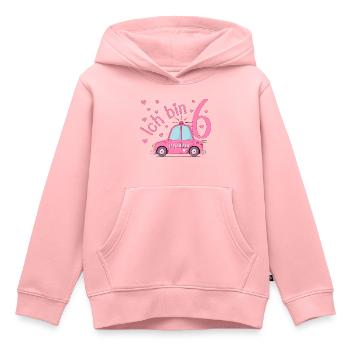 Polizeiauto Ich bin 6 Geburtstag Rosa - Kinder Premium Organic Hoodie - Rosa - Vorne - AI Model Kid Female (0cm)