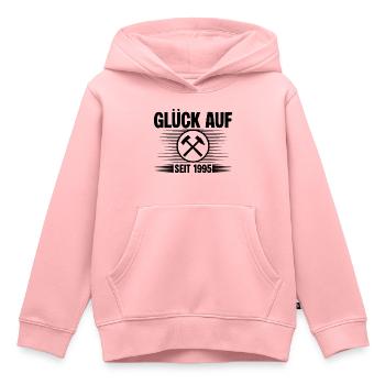 Glueck auf seit 1995 - Kinder Premium Organic Hoodie - Rosa - Vorne - AI Model Kid Female (0cm)