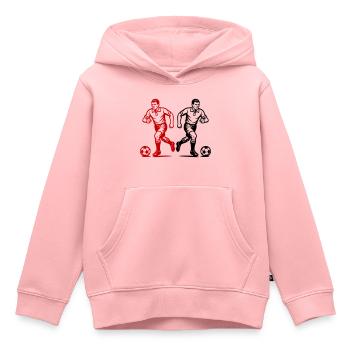 Fussball Verein Team - Kinder Premium Organic Hoodie - Rosa - Vorne - AI Model Kid Female (0cm)