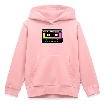50. Geburtstag September 1976, Musik - Kinder Premium Organic Hoodie - Rosa - Vorne - AI Model Kid Female (0cm)