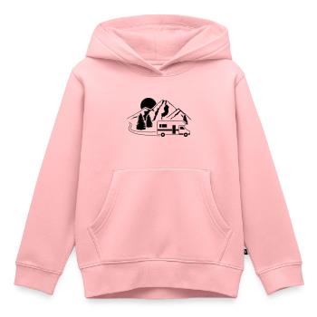 Wohnmobil - Kinder Premium Organic Hoodie - Rosa - Vorne - AI Model Kid Female (0cm)