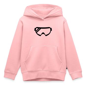 Skibrille icon - Kinder Premium Organic Hoodie - Rosa - Vorne - AI Model Kid Female (0cm)