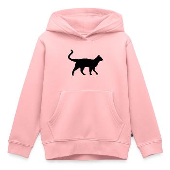 Katze - Kinder Premium Organic Hoodie - Rosa - Vorne - AI Model Kid Female (0cm)