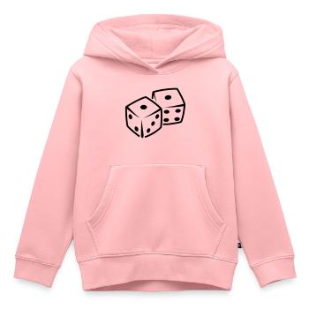 dices - Kids Premium Organic Hoodie - rose - Front - AI Model Kid Female (0cm)