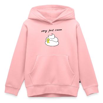 Erste Sahne - Kinder Premium Organic Hoodie - Rosa - Vorne - AI Model Kid Female (0cm)