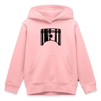 Kolben alleine 1 - Kinder Premium Organic Hoodie - Rosa - Vorne - AI Model Kid Female (0cm)