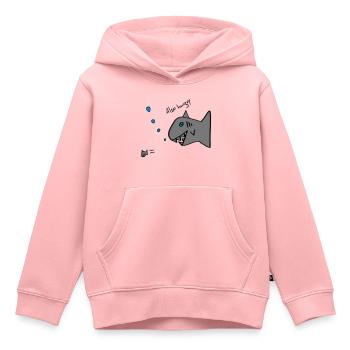 also hungry fish - Kids Premium Organic Hoodie - rose - Front - AI Model Kid Female (0cm)