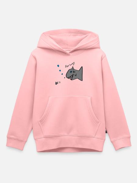 also hungry fish - Kids Premium Organic Hoodie - rose