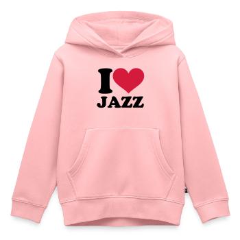 Jazz - Sweat Premium à capuche enfant bio - rose - Devant - AI Model Kid Female (0cm)