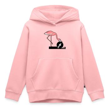 musik party feiern disko club auflegen mischpult v - Kinder Premium Organic Hoodie - Rosa - Vorne - AI Model Kid Female (0cm)
