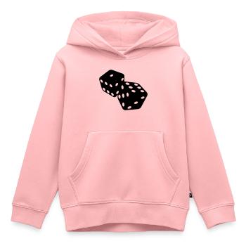 Wuerfel - Kinder Premium Organic Hoodie - Rosa - Vorne - AI Model Kid Female (0cm)