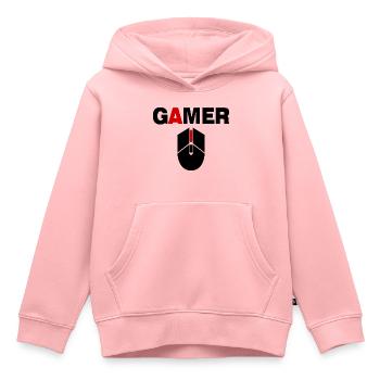 Gamer Mouse PC Gaming - Sweat Premium à capuche enfant bio - rose - Devant - AI Model Kid Female (0cm)