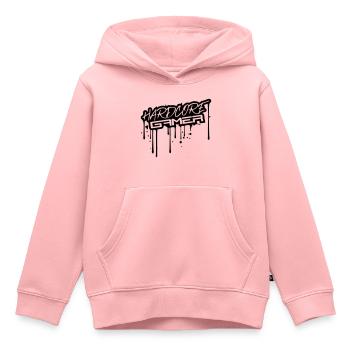 graffiti drop timbre couleur spray spray - Sweat Premium à capuche enfant bio - rose - Devant - AI Model Kid Female (0cm)