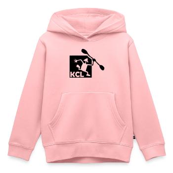 KCL Logo schwarz - Kinder Premium Organic Hoodie - Rosa - Vorne - AI Model Kid Female (0cm)