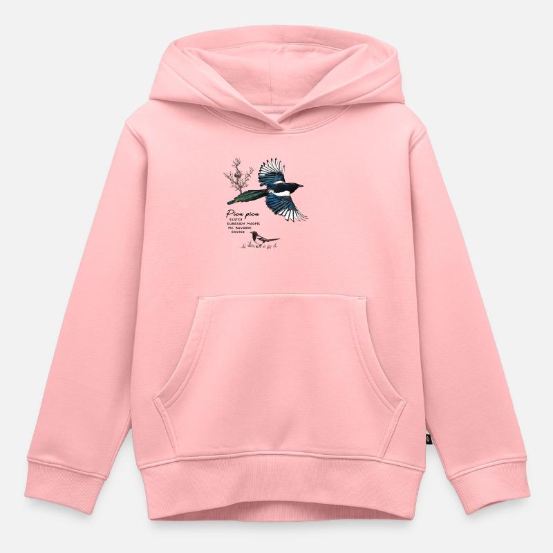 Pie - Sweat Premium à capuche enfant bio - rose