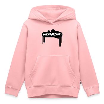 Spray Underground –Graffiti Style Streetart Design - Kinder Premium Organic Hoodie - Rosa - Vorne - AI Model Kid Female (0cm)
