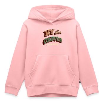 hacking coding hacking hack out glitch present - Kids Premium Organic Hoodie - rose - Front - AI Model Kid Female (0cm)