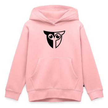 Hibou hibou - Sweat Premium à capuche enfant bio - rose - Devant - AI Model Kid Female (0cm)