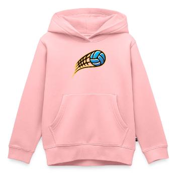 Ballsport - Kinder Premium Organic Hoodie - Rosa - Vorne - AI Model Kid Female (0cm)